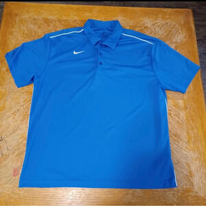 Nike Dri Fit GOLF BLYE POLO SHIRT MENS Size XL.